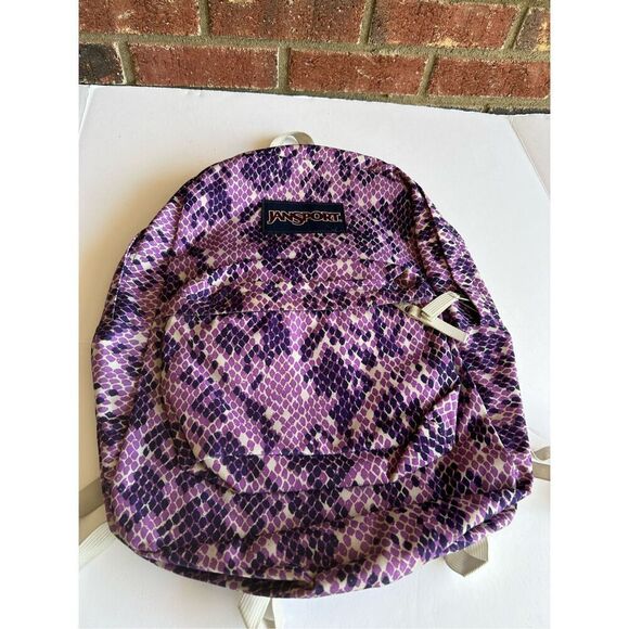 JanSport backpack purple blues 18x15” - Picture 2 of 5
